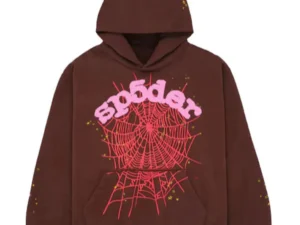SP5DER WEB HOODIE BROWN