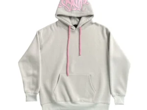 SYNA WORLD HOOD LOGO HOODIE GREY PINK