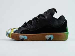 Black Multicolor Low Top Sneakers