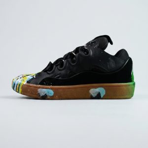 Black Multicolor Low Top Sneakers
