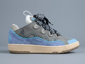Lanvin Grey and Blue Sneakers
