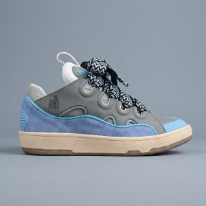 Lanvin Grey and Blue Sneakers