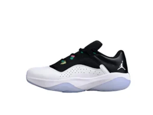 AIR JORDAN 11 CMFT LOW WHITE/BLACK/GHOST GREEN/METALLIC SILVER
