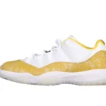AIR JORDAN 11 LOW YELLOW SNAKESKIN WHITE