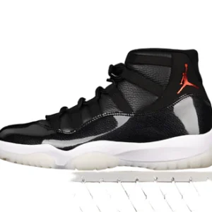 AIR JORDAN 11 RETRO 72-10 BLACK/BLACK/VARSITY RED