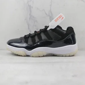 AIR JORDAN 11 RETRO LOW 72-10 BLACK/GYM RED/WHITE/SAIL