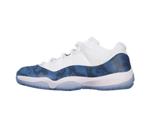 AIR JORDAN 11 RETRO LOW NAVY SNAKESKIN 2019 WHITE/BLACK