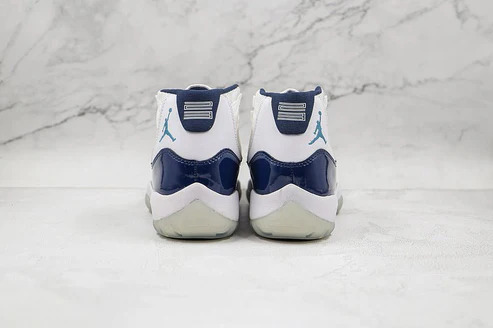AIR JORDAN 11 RETRO WIN LIKE 82 WHITE/MIDNIGHT NAVY-UNIVERSITY BLUE