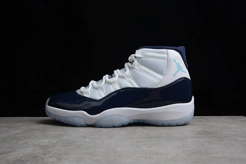 AIR JORDAN 11 RETRO WIN LIKE 82 WHITE/MIDNIGHT NAVY-UNIVERSITY BLU