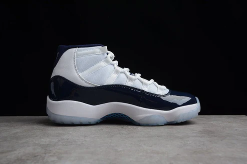 AIR JORDAN 11 RETRO WIN LIKE 82 WHITE/MIDNIGHT NAVY-UNIVERSITY BLU
