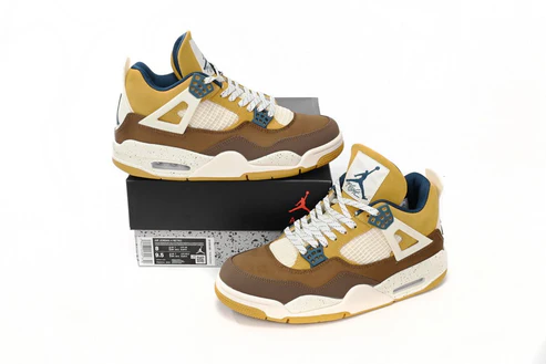 Air Jordan 4 Cacao Wow Brown White