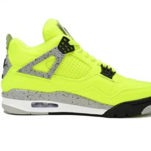 Air jordan 4 Plush Fluorescent Yellow