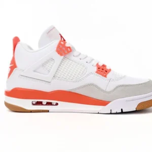 Air Jordan 4 White Orange