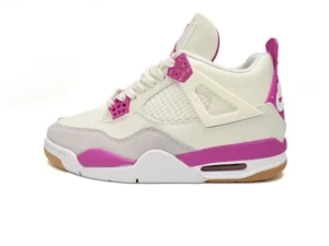 Air Jordan 4 White Purple Grey