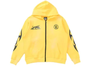 Hellstar "Records" Yellow Zip Hoodie