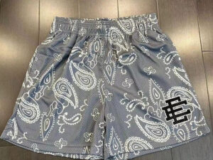 EE Shorts Cashew flowers Grey