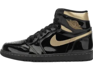 JORDAN 1 HIGH x BLACK METALLIC GOLD