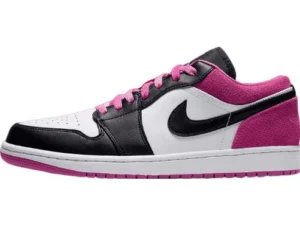 JORDAN 1 LOW x BLACK ACTIVE FUCHSIA
