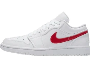 JORDAN 1 LOW x WHITE UNIVERSITY RED
