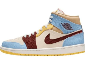 JORDAN 1 MID SE x FEARLESS MAISON CHATEAU ROUGE