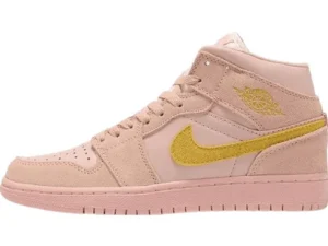 JORDAN 1 MID x CORAL GOLD