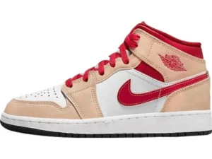 JORDAN 1 MID x LIGHT CURRY CARDINAL