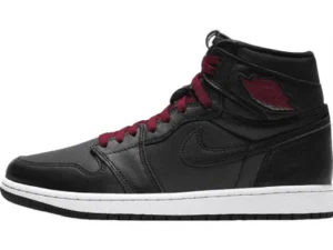 JORDAN 1 RETRO HIGH x BLACK SATIN GYM RED