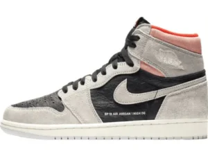 JORDAN 1 RETRO HIGH x NEUTRAL GREY HYPER CRIMSON