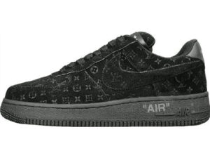 NIKE AIR FORCE 1 x LOUIS VUITTON BLACK/BLACK