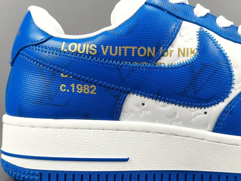 NIKE AIR FORCE 1 x LOUIS VUITTON BLUE/WHITE